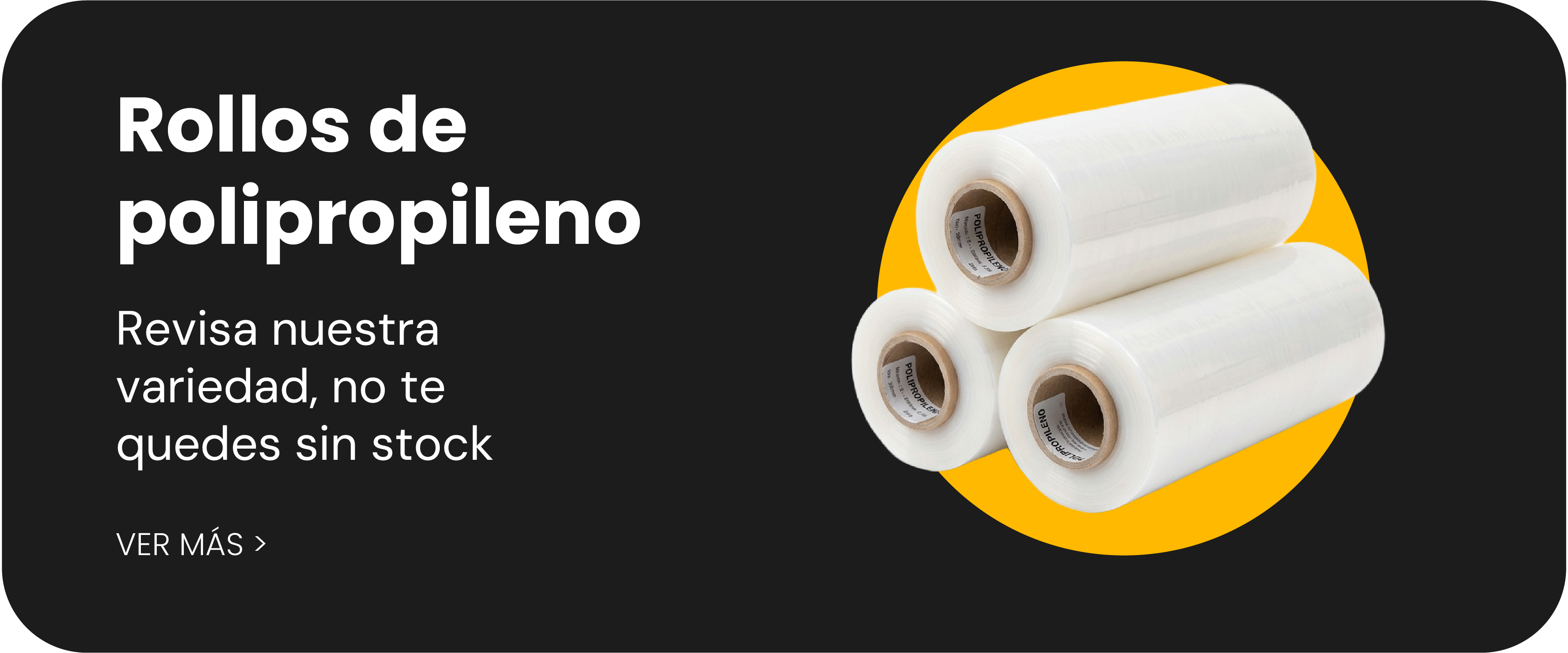 Rollos de polipropileno. Revisa nuestra variedad, no te quedes sin stock